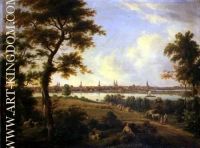 Andreas Achenbach View of Lubeck