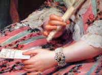 Maria Francisca Pignatelli and Gonzaga Duchess of Medinaceli detail 