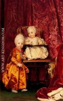 Archduke Ferdinand and Archduchess Maria Carolina of Austria children of Empress Maria Theresia of Au