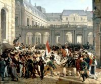 The Duke of Orleans leaves the Palais Royal to get to City Hall July 31 1830