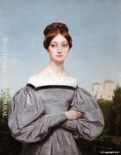 Portrait of Louise Vernet daughter of the artist