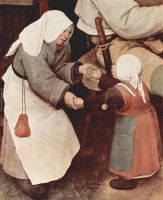 Pieter Bruegel the Elder Farmers dance Detail 3