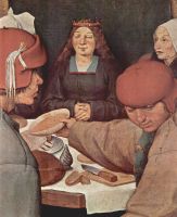 Pieter Bruegel the Elder Peasant wedding detail 3 