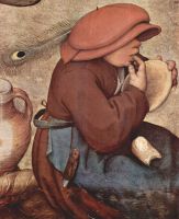 Pieter Bruegel the Elder Peasant wedding detail 2 