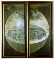 Garden of Earthly Delights outer wings of the triptych