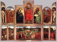 The Ghent Altarpiece wings open 