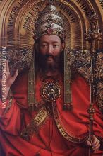 The Ghent Altarpiece God Almighty detail 