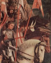 The Ghent Altarpiece The Soldiers of Christ detail 001