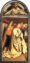 The Ghent Altarpiece Prophet Zacharias Angel of the Annunciation