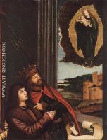 St Ladislas Presents Wladislav II and his Sons to the Virgin detail 