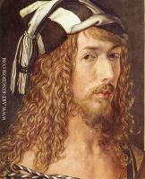 Albrecht D rer Self Portrait at 26 detail 