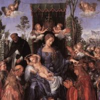 Albrecht D rer Feast of the Rose Garlands detail 1 