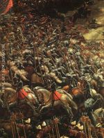 The Battle of Alexander at Issus detail 2 