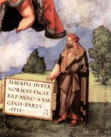 Albrecht D rer The Adoration of the Trinity detail 6 