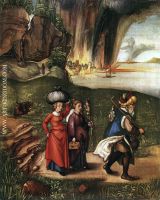 Lot Fleeing with his Daughters from Sodom