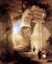 The entrance to the Golden Temple in Baalbek
