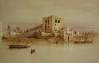 The Aqueduct of the Nile from the Island of Rhoda Cairo