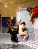 Turkish Bath or Moorish Bath Two Women 