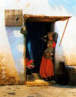 Woman of Cairo at her Door