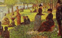 La Grande Jatte Sketch with Many Figures