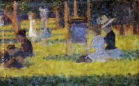 La Grande Jatte Woman Seated and Baby Carriage