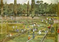 The racecourse Piazza Siena Gardens Borghese Rome 