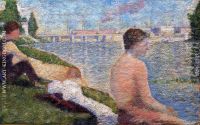 Bathing at Asnieres Seated Bather