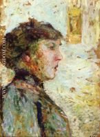 Portrait of a Woman in Profile