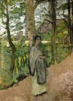 Woman in Grey in a Lane