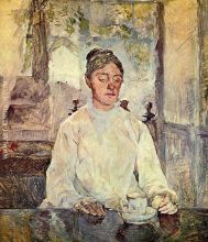 the artist s mother comtesse adele de toulouse lautrec at breakfast malrom chateau