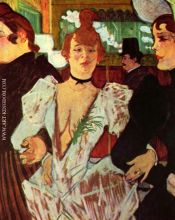 La Goulue Arriving at the Moulin Rouge with Two Women