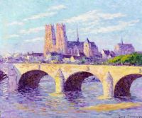 Orleans View of the Pont Georges V and the Cathedral Sainte Croix