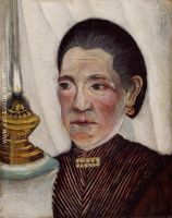 Portrait of the Artist s Second Wife with a Lamp