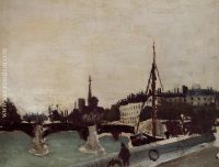 Notre Dame View of the Ile Saint Louis from the Quai Henri IV Study