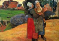 Two Breton Peasants on the Road