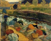 Paul Gauguin Washerwomen at the Roubine du Roi Arles