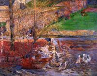 Landscape with Geese