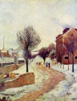 Suburb under Snow