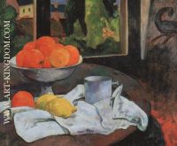 Still life with fruit bowl and lemons