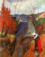 Pul Gauguin Breton Woman with Pitcher