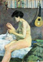 Study of a Nude Suzanne Sewing