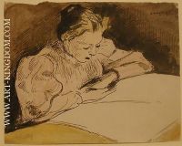 Young woman reading