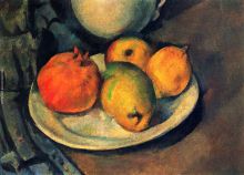 Still life with a magran and pears