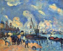 The Seine with Bercy painting after arm and Guillaumin