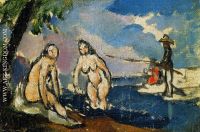 Bathers and Fisherman with a Line