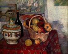 Still life with a basket of fruit