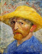 Autoportrait au chapeau de paille 2 1887