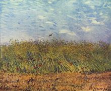 wheat field with a lark 1887