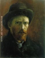 Self Portrait with Dark Felt Hat