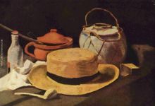 Still life with yellow hat